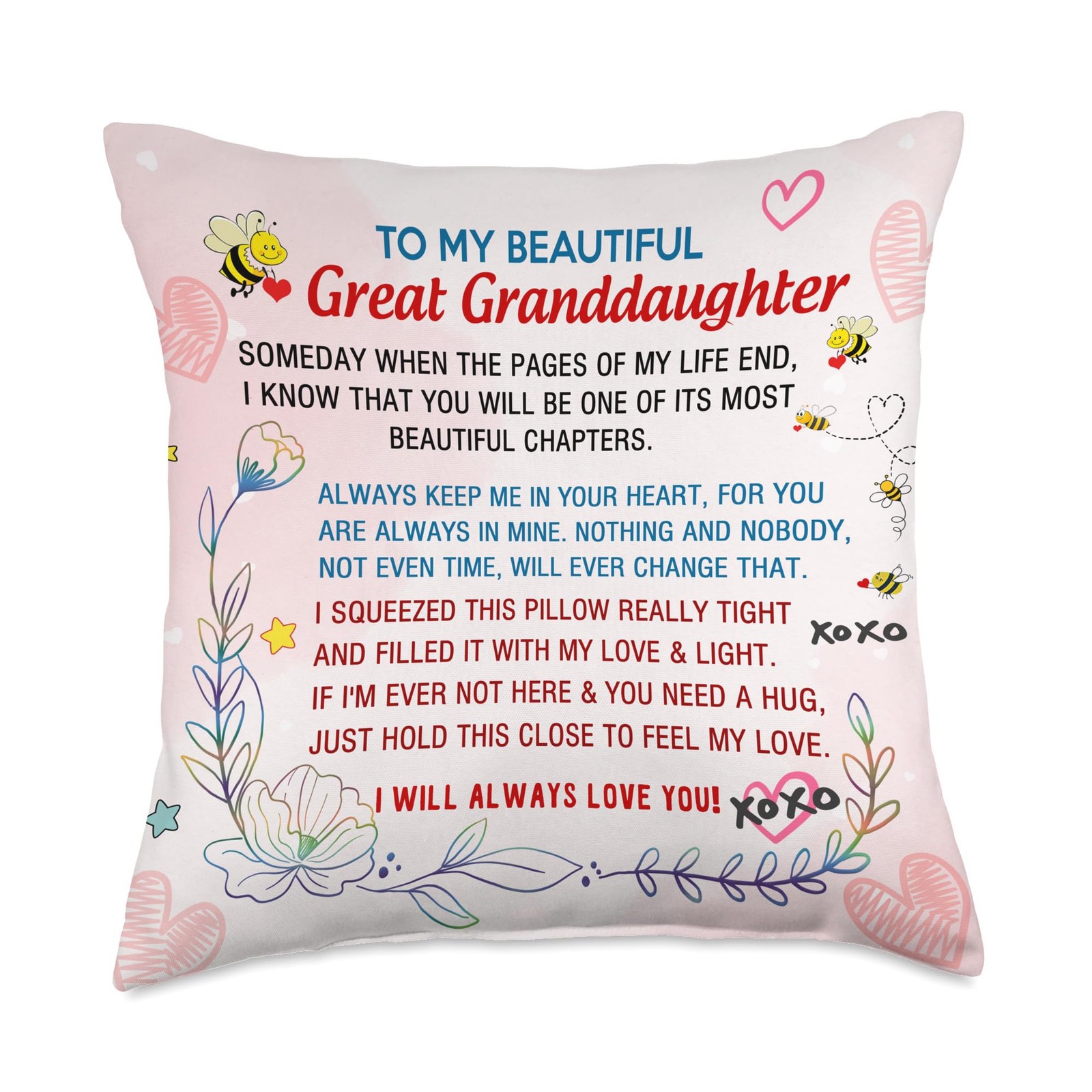 Great Granddaughter Pillow From Great Grandma Granddaughter Gifts From Grandma