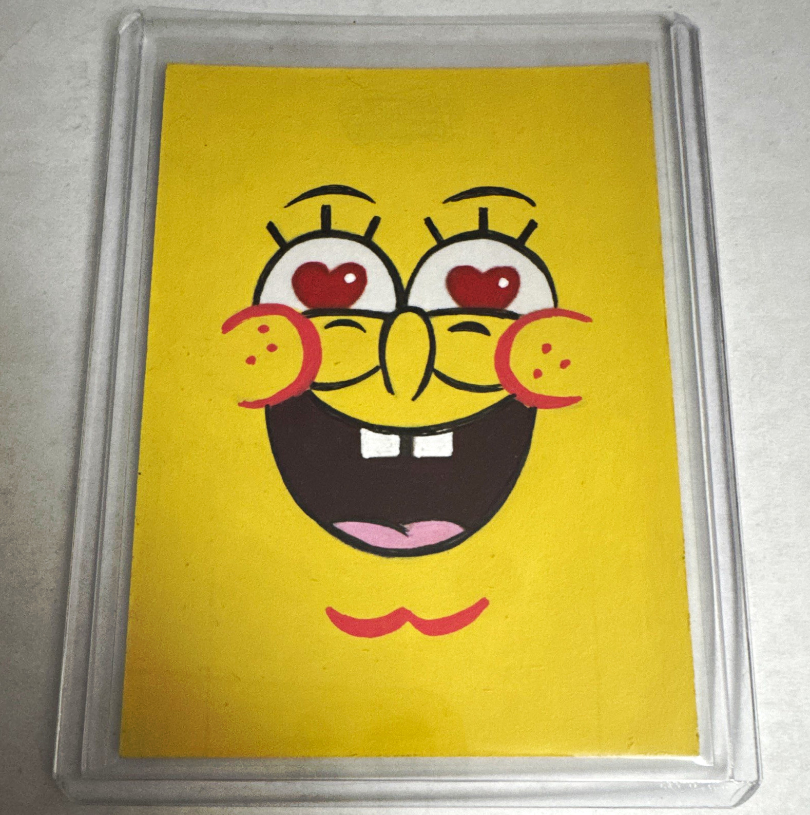 Topps 2025 Chrome SpongeBob 25th Anniv 1/1 Sketch Hard Signed Auto
