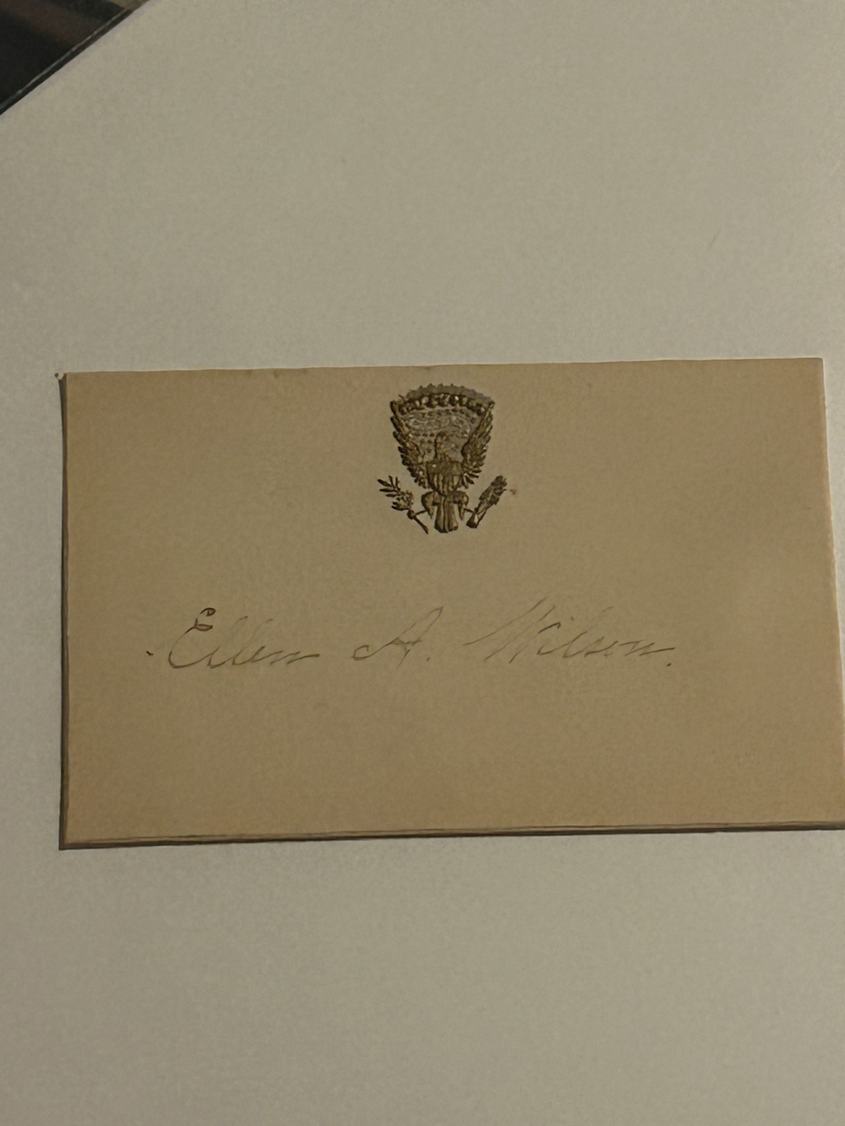  First Lady Ellen A. Wilson Autograph President Wilson’s 1st Wife ORIGINAL 