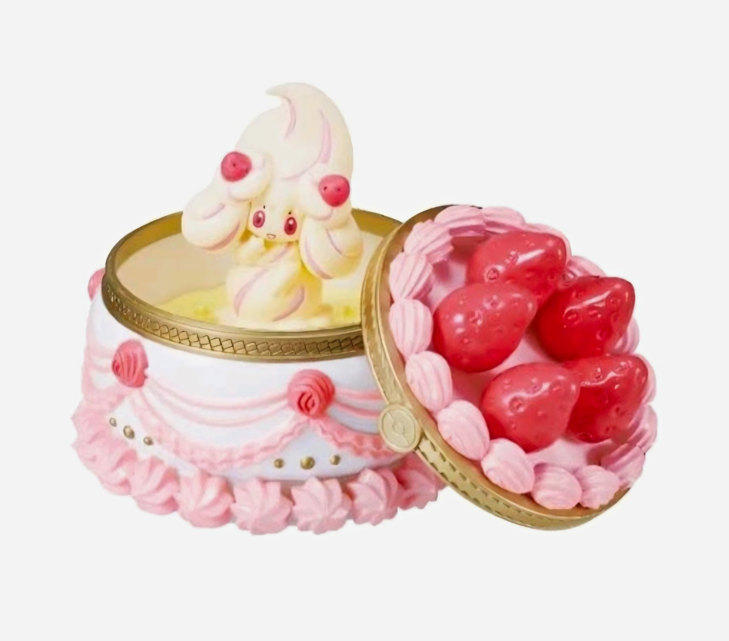 Re-Ment Pokémon Romantic Collection 2 Alcremie Trinket Box w/ Lid Floral