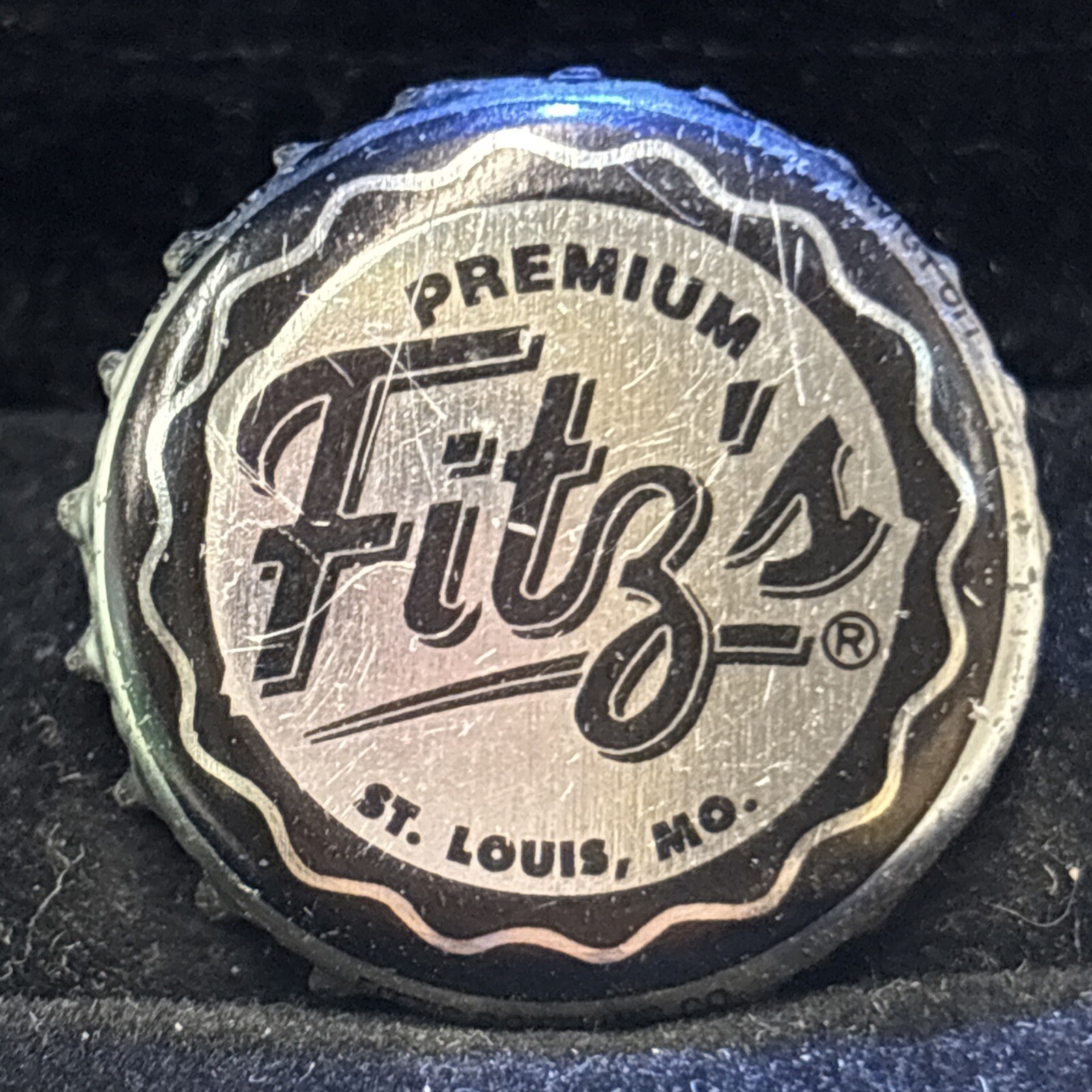 Vintage Fitz’s Original Bottle Cap Vinyl Back #198