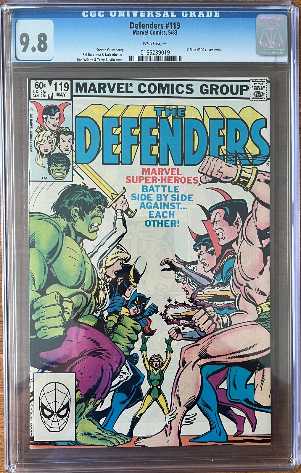 Defenders #119 Marvel Comics CGC 9.8 1983 White Pages