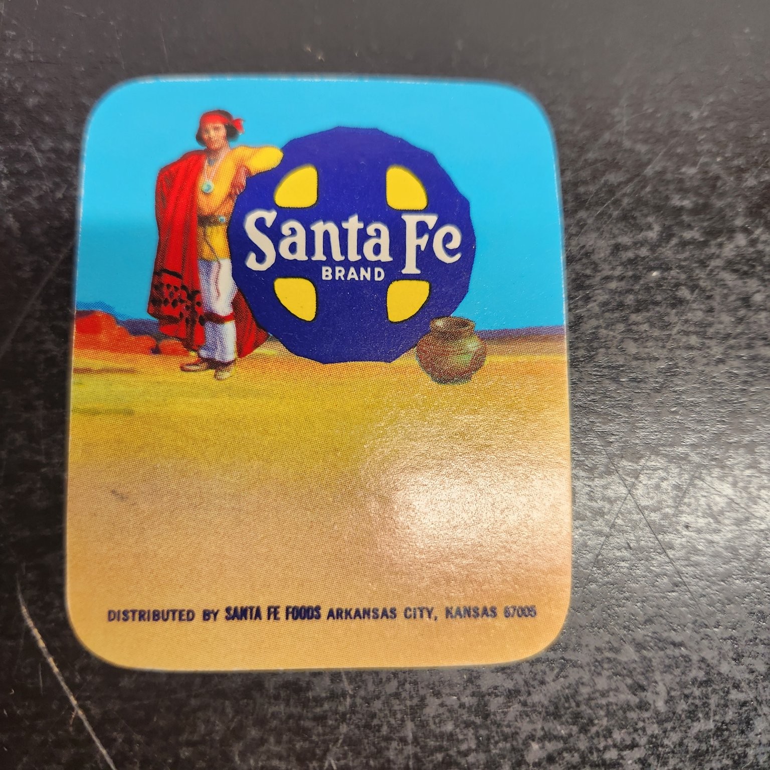 Vintage Santa Fe Brand Foods Advertising Ephemera Native American Kansas City