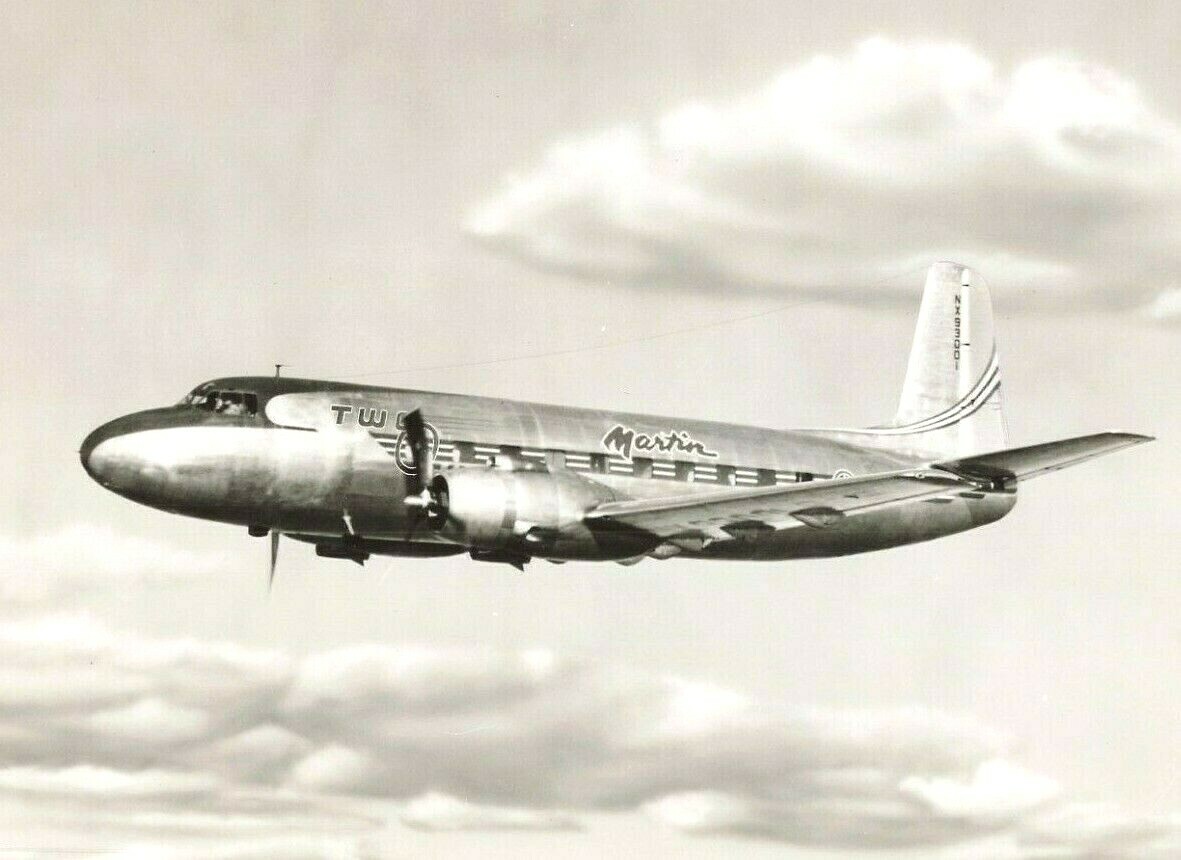 1946 Martin 2-0-2 Airliner Original Press Photo Airplane 8.5x11 202 Two  *P12G