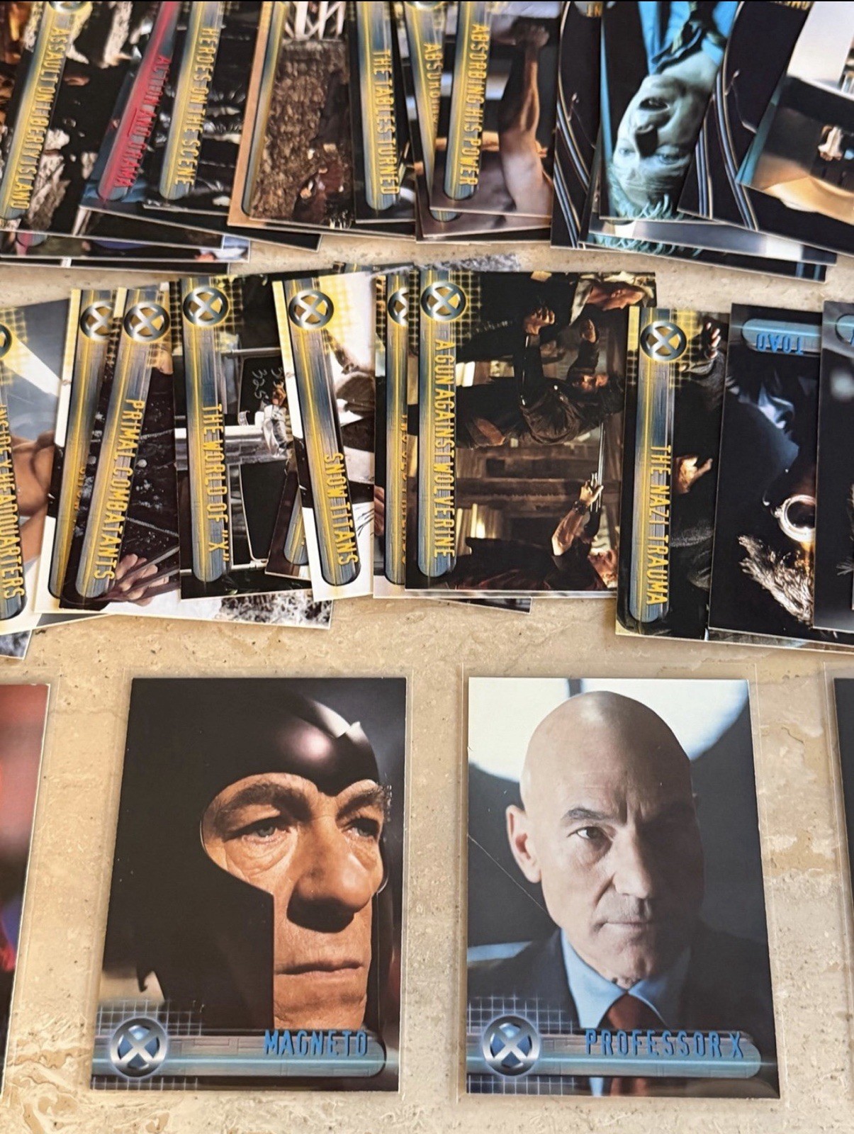 2000 Topps X-Men Movie Trading Card Rookie Lot Professor X Magneto Jean Cyclops
