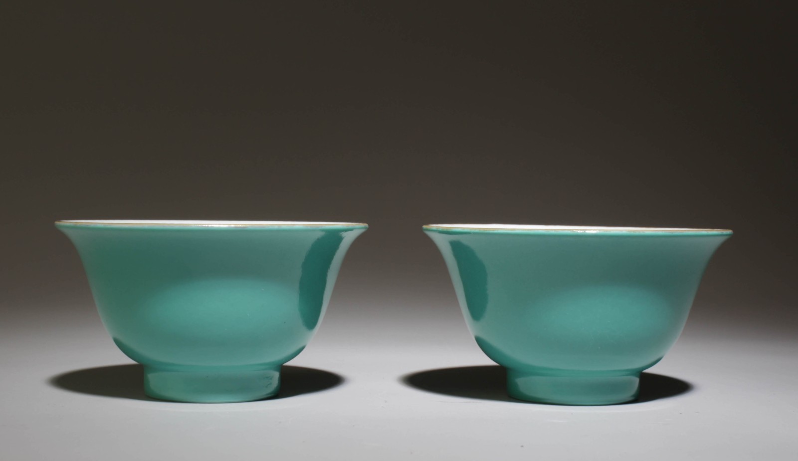 A Pair of Blue and White Cups