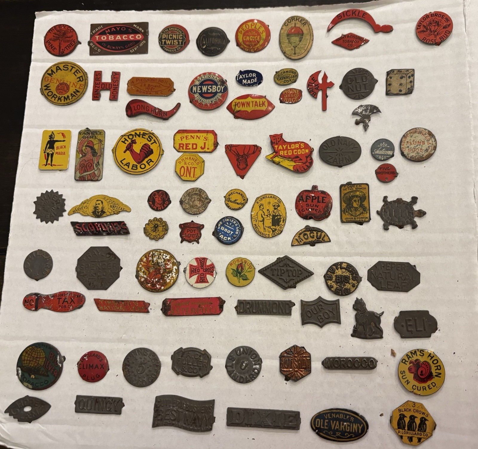 139 Vintage Early 1900\'s Tobacco Tags several RARE Ones All Different