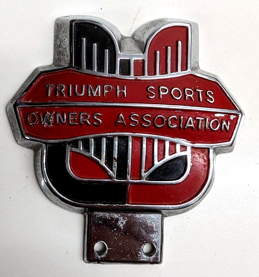 Vintage TRIUMPH Sports Owners Association Emblem - 