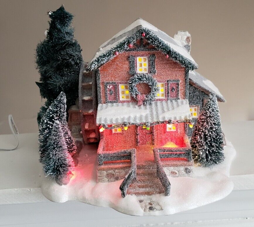 Dept. 56 Winters Frost Creek Mill House Magic of Winter Lighted Village RARE