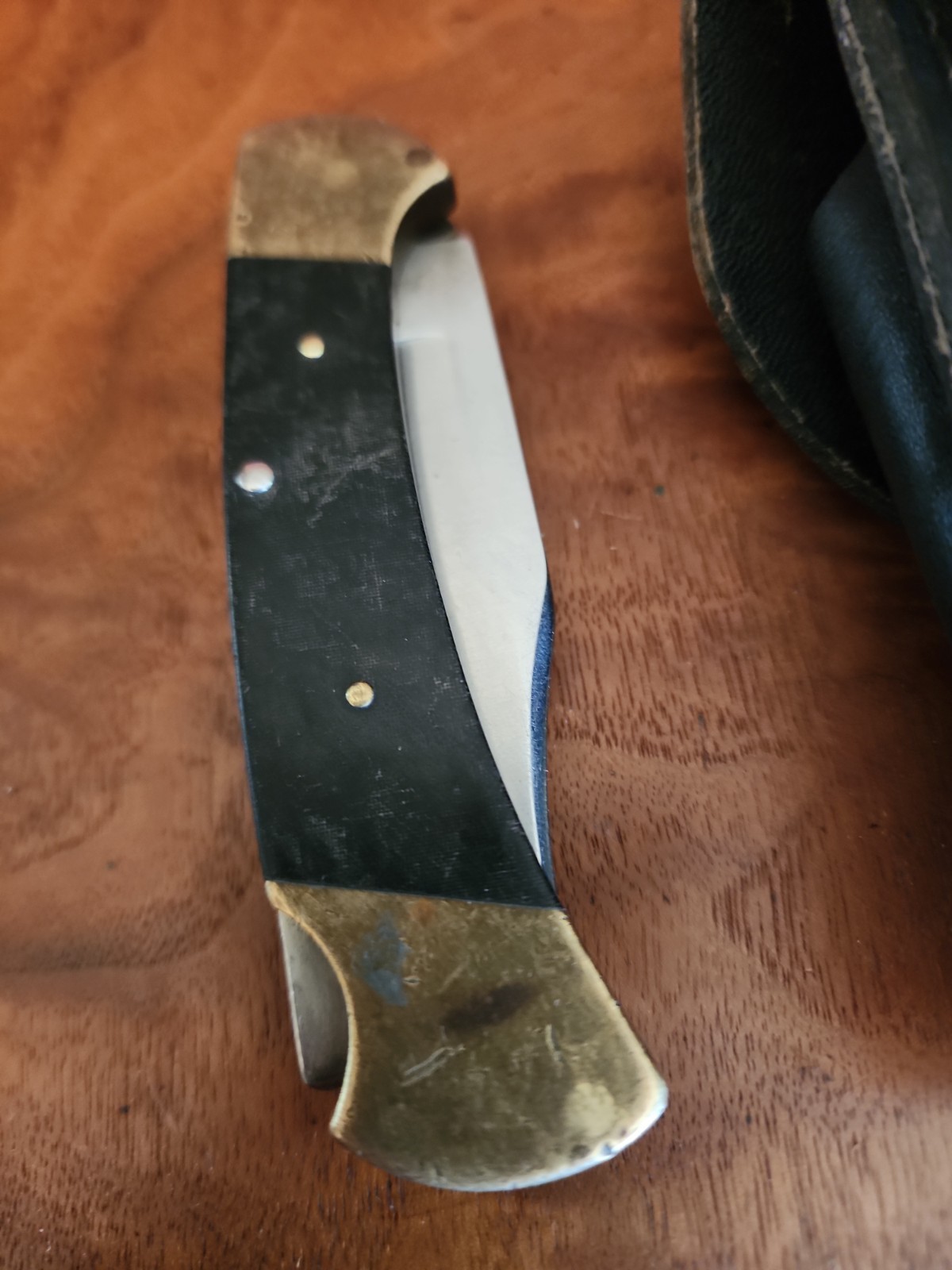 Vtg 70's Buck 112 Ranger Folding Pocket Knife W/Sheath USA EUC Vtg 70's Buck 112 Ranger Folding Pocket Knife W/Sheath USA EUC