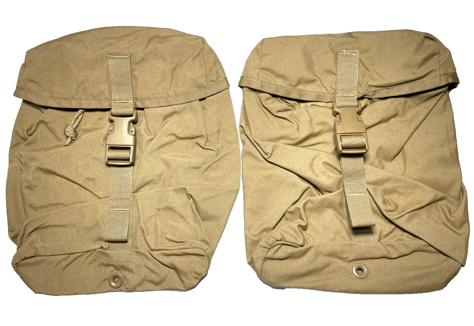 2x NEW USMC Sustainment Pouch Coyote Dump Pouch Field Pack Rucksack Marine Corps