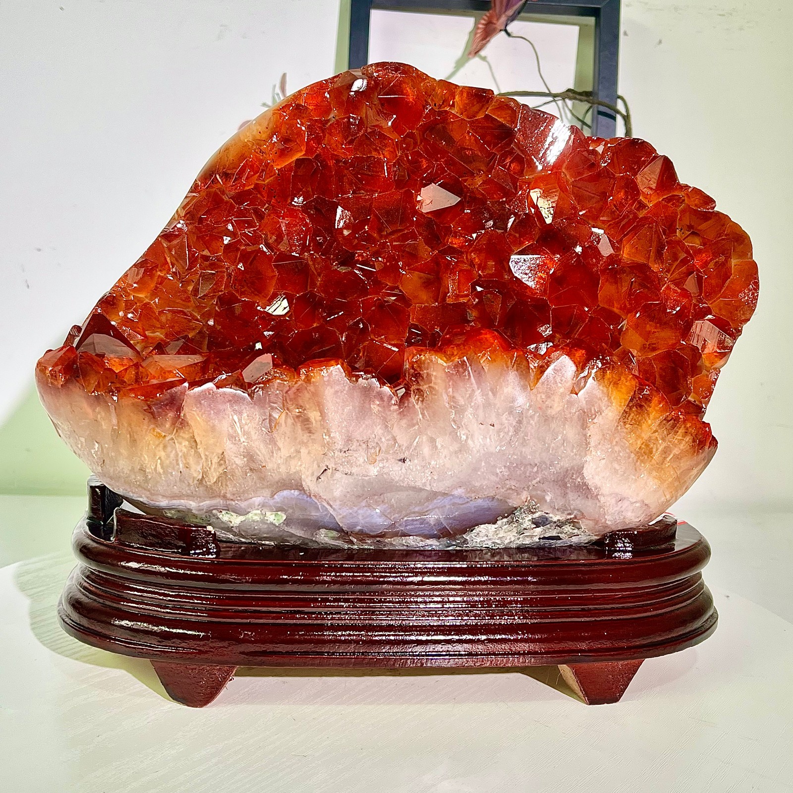 21.69LB Natural Citrine cluster mineral specimen quartz crystal healing