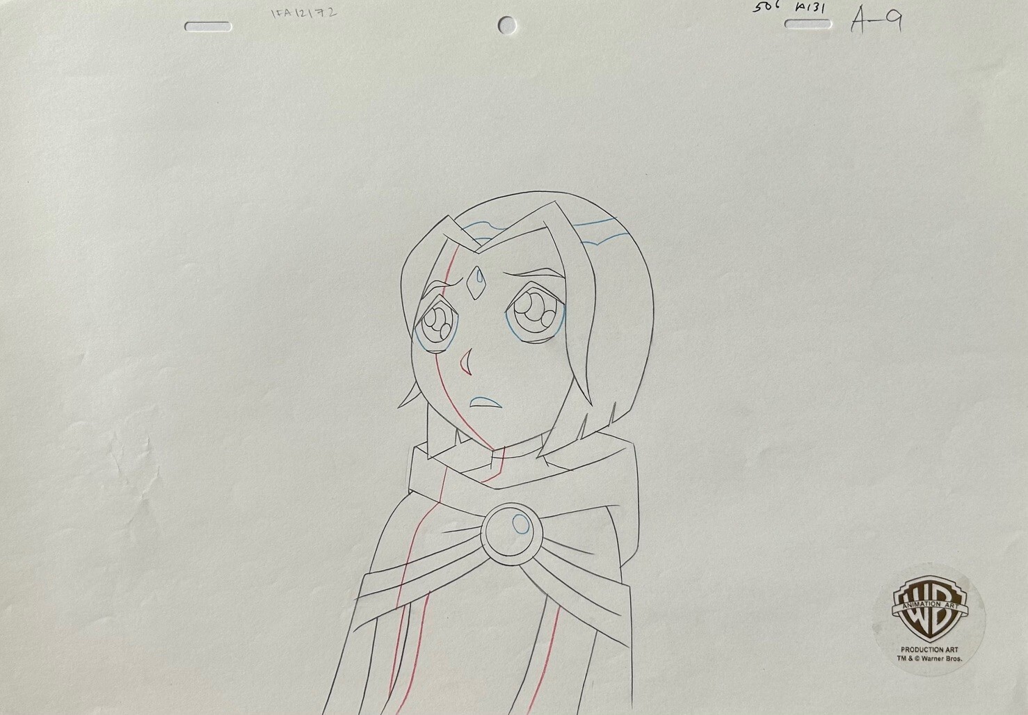 RAVEN  Original Production Drawing A9 TEEN TITANS COA OPD CC