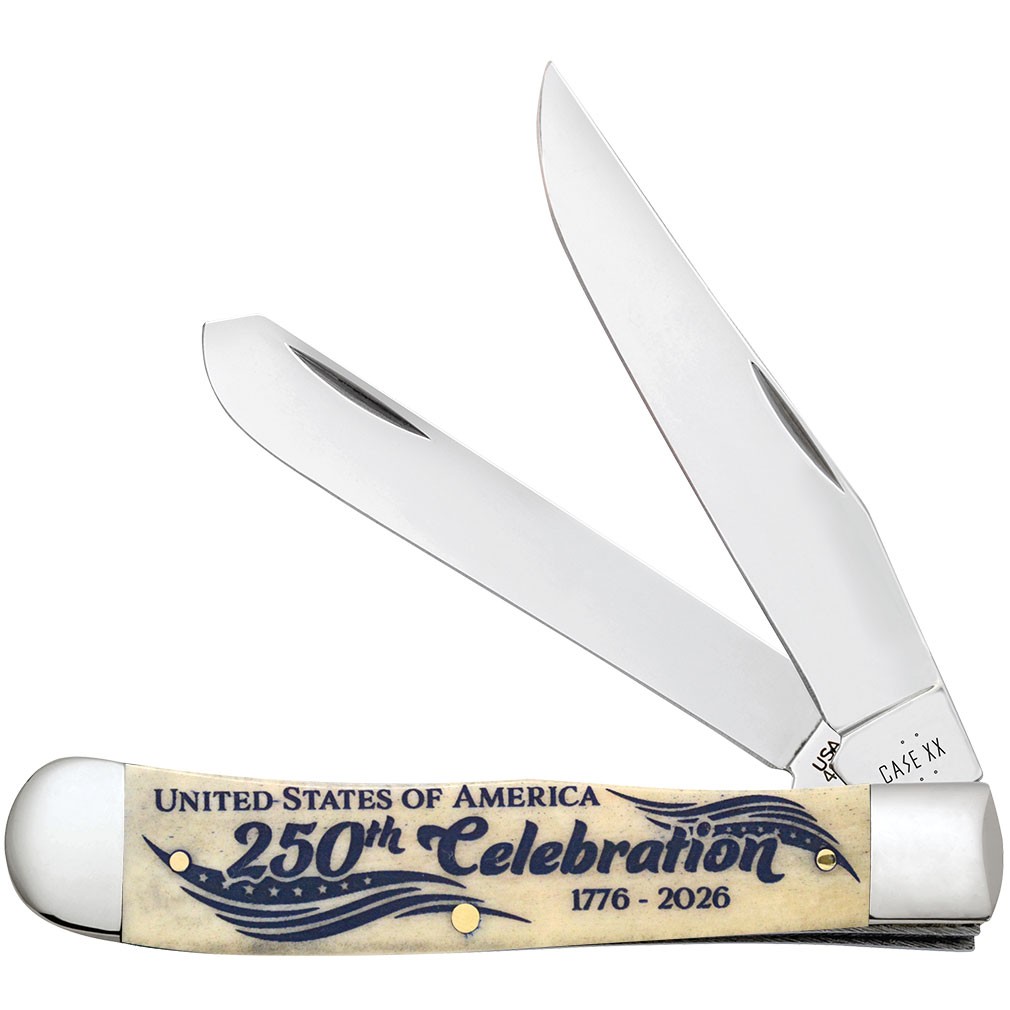 Case XX Pocket Knife Trapper America 250th Anniversary Item #2067620 - (6254 SS)