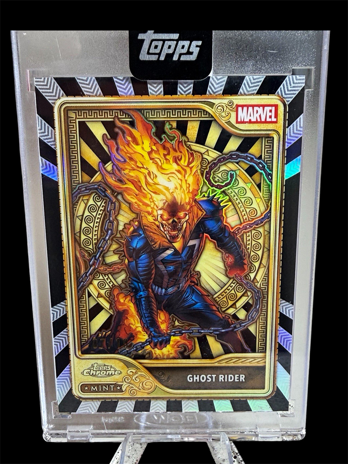 Topps 2026 Mint Marvel Ghost Rider #99 Gold Serial Numbered 07/10