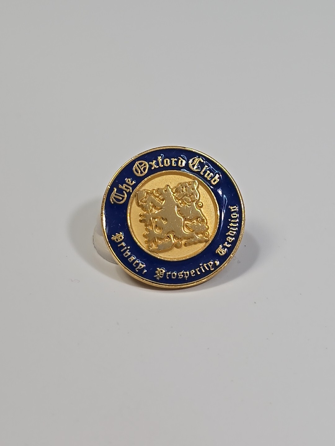 The Oxford Club Privacy, Prosperity, Tradition Lapel Pin