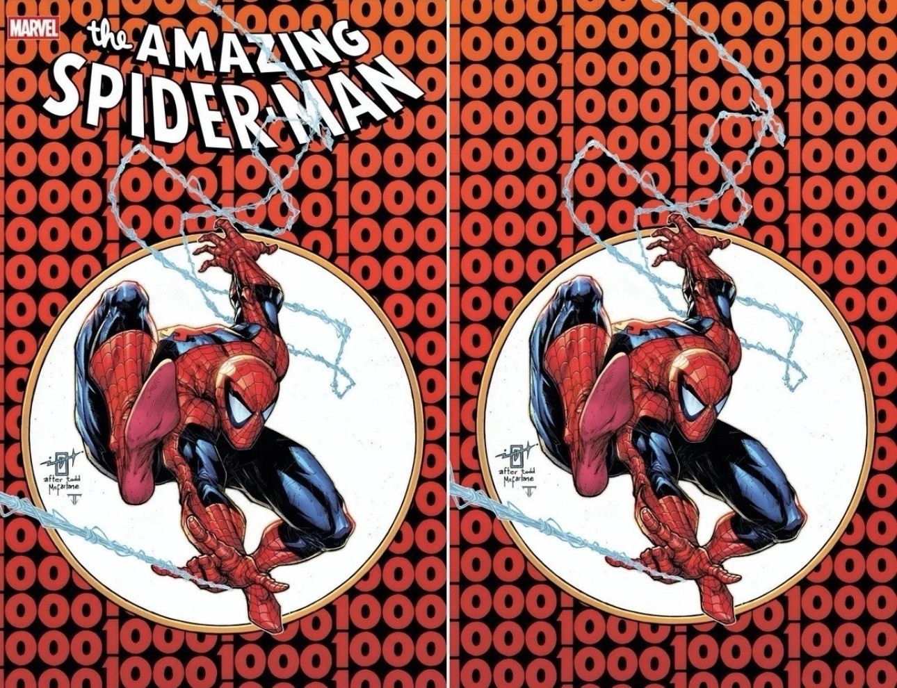 AMAZING SPIDERMAN 1000 JONATHAN URIBE VIRGIN SET NYCC VARIANT Presale 10/25