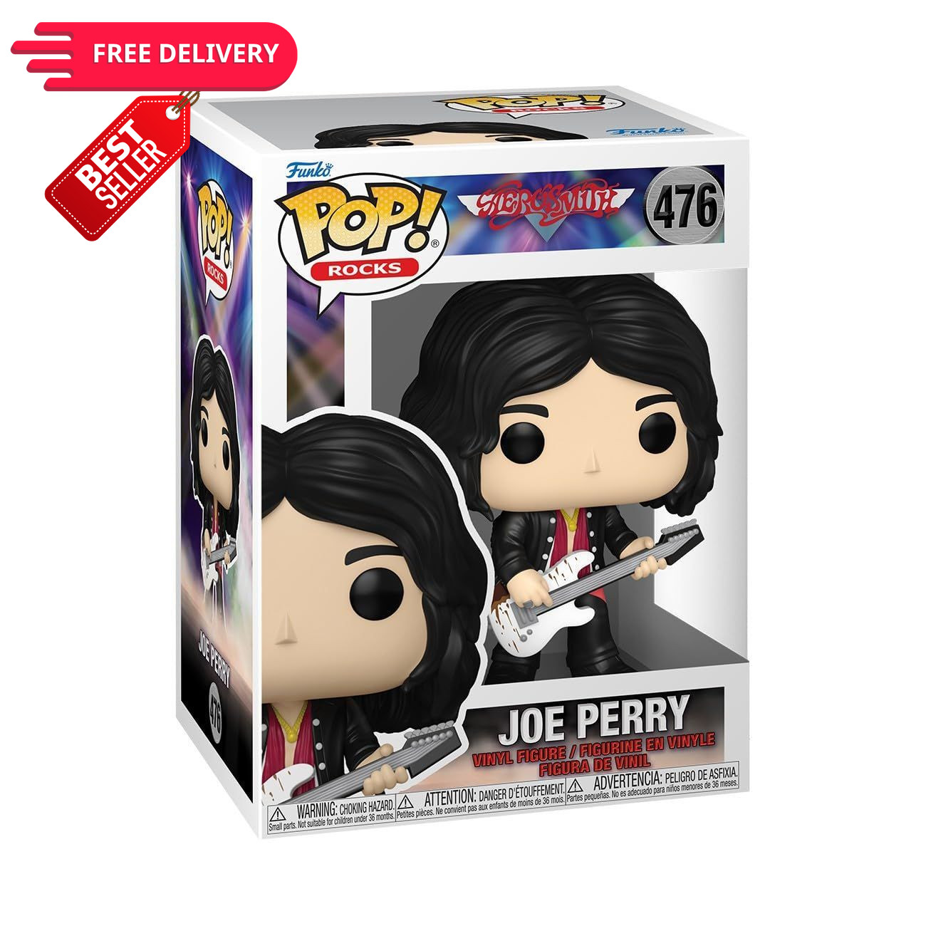 Funko POP Rocks: Aerosmith - Joe Perry 3.75 inches, Multicolour