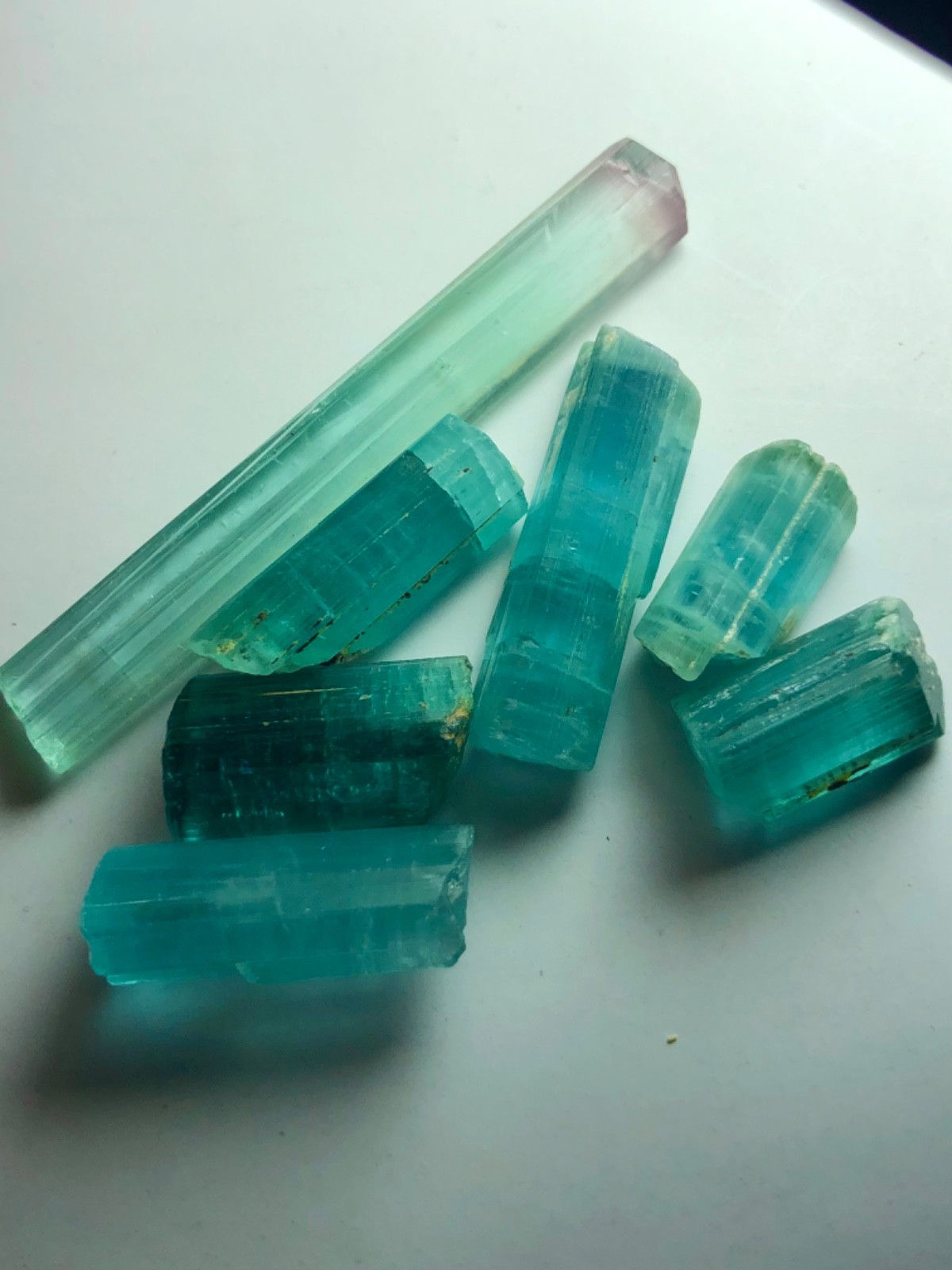 83Carat Top Quality Rough Lagoon Tourmaline Natural Crystal Cabochon Grade @Afgh