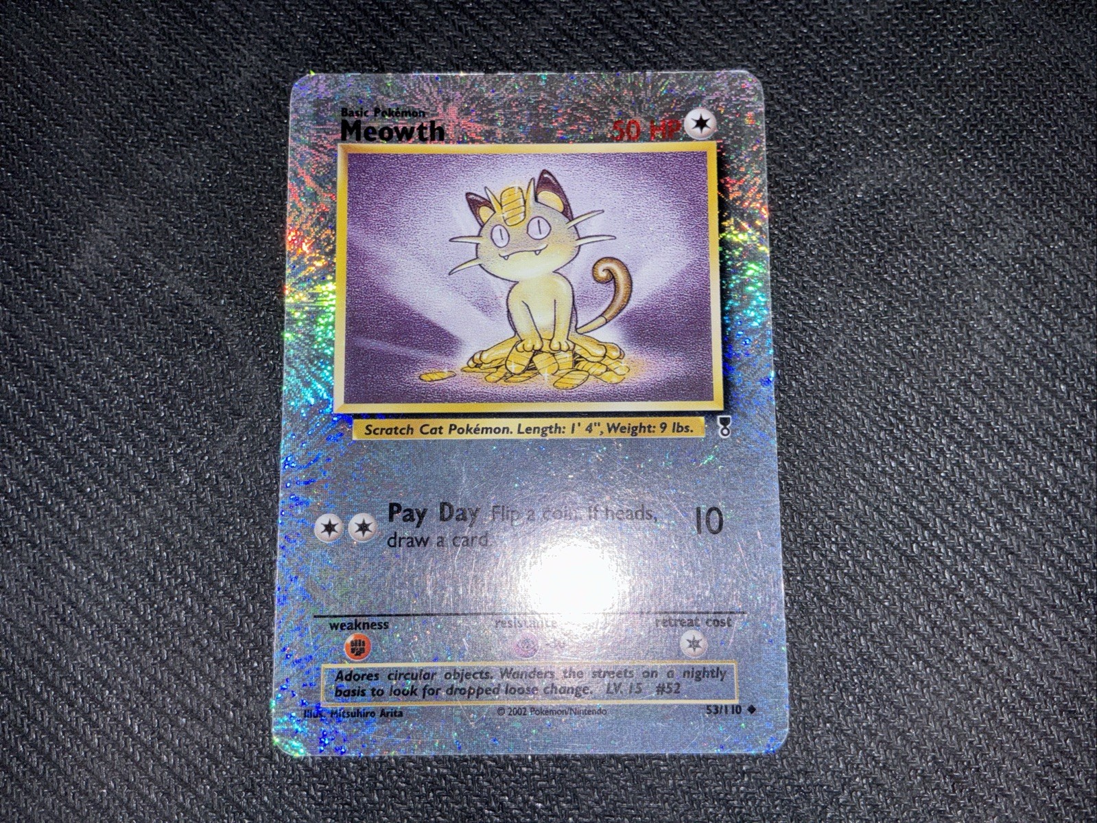 Pokemon - Meowth 53/110 - Legendary Collection - Reverse Holo Rare - No Shining