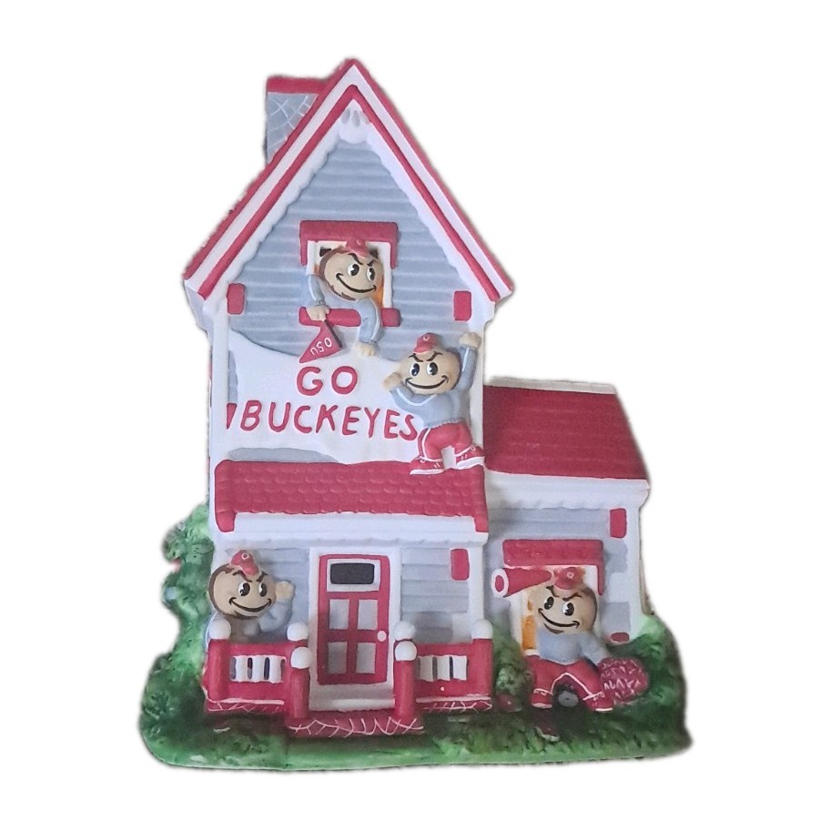 Slavic College Treasures Ohio State Brutus  Lighted  House 2003 Limited Edition