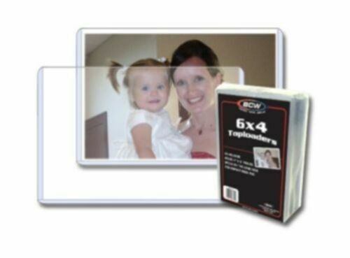 NEW (25 PK)  BCW 6 x 4 Postcard / Photo Rigid Hard Plastic Topload Holders 6x4