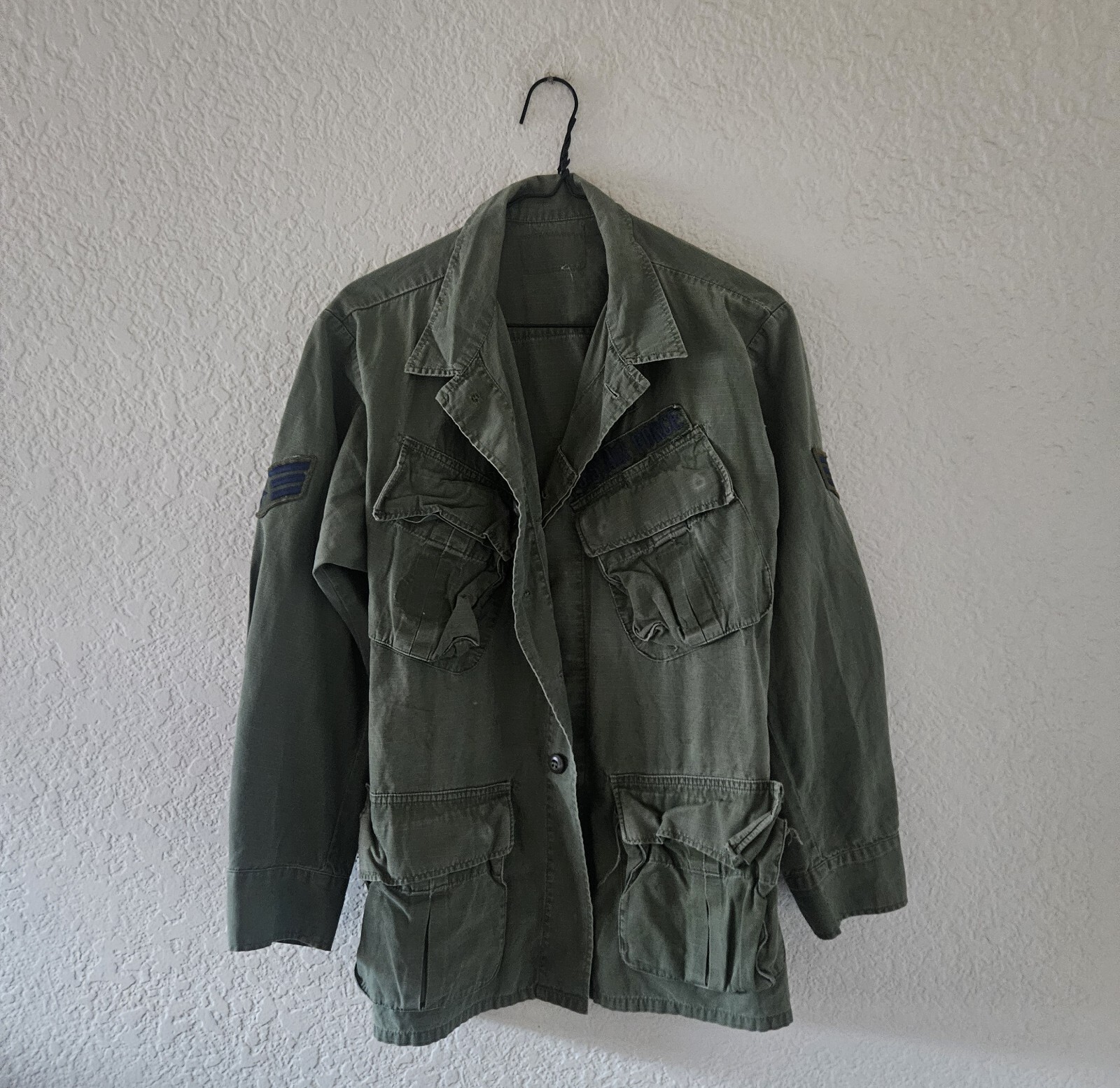 USAF US AIR FORCE Vietnam Era Tropical BDU top military issue uniform sz. M