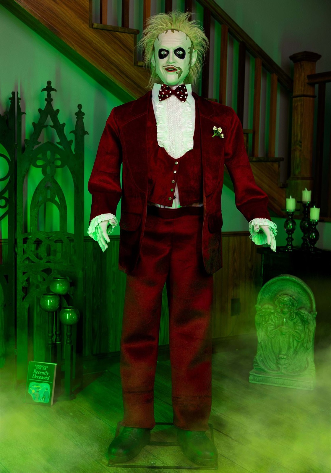 6FT Life-Size Animated Beetlejuice with 2 Outfits Decoration