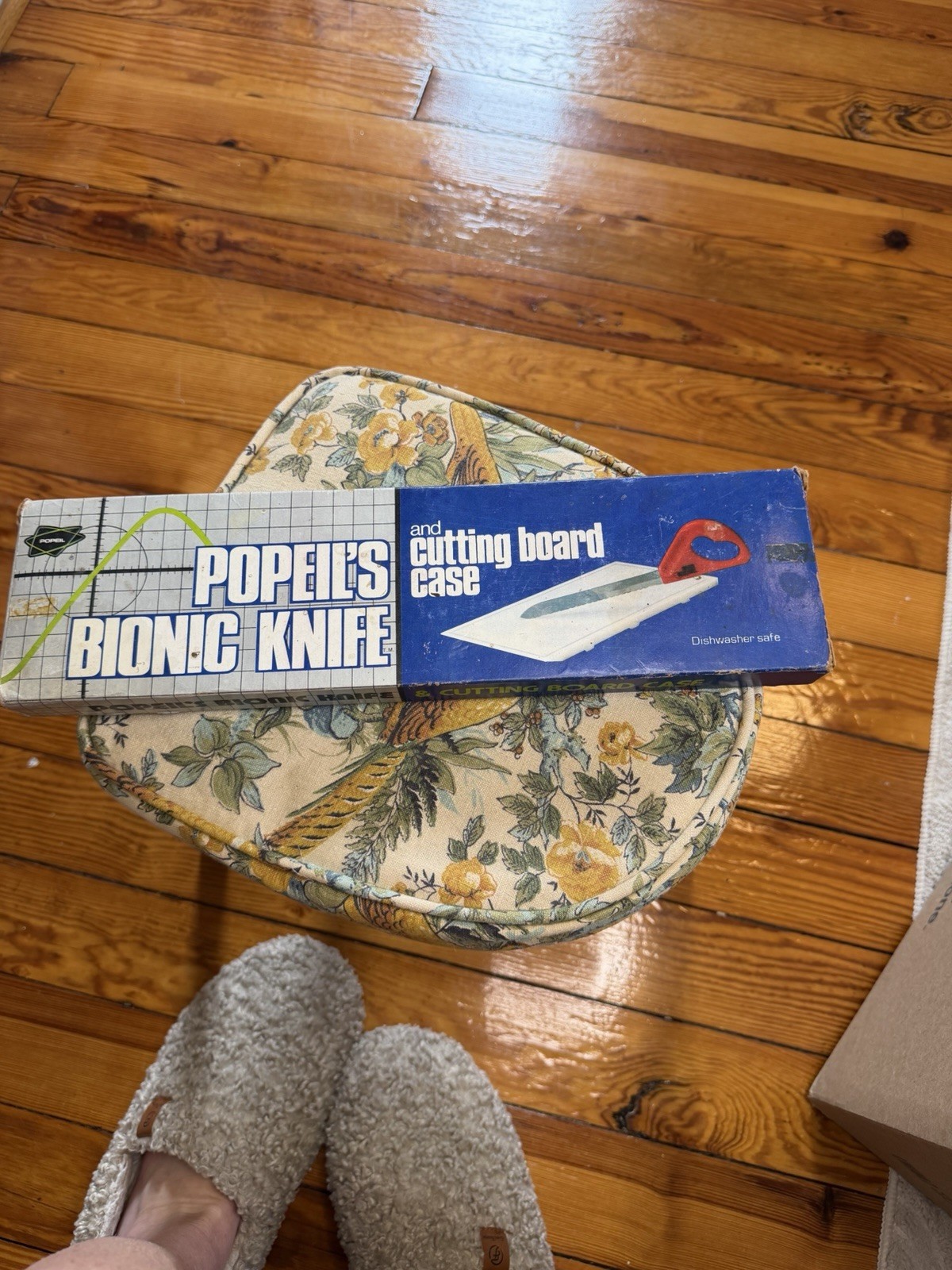 Vintage Original As Seen On TV Ron Popeil Bionic Knife Case Cutting Board 1970s