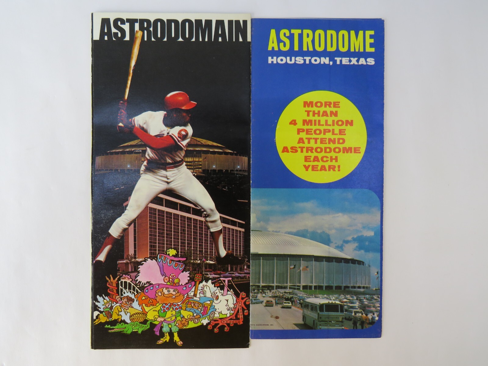 VINTAGE 1968 ASTRODOMAIN & ASTRODOME HOUSTON TEXAS PAMPHLETS NICE