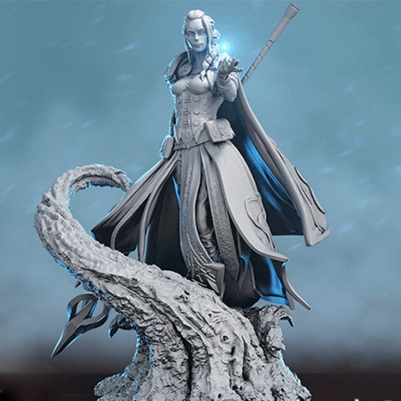Jaina WOW Unpainted Blank Kit Model GK Resin Figure 30cm New Hot Toy In Stock