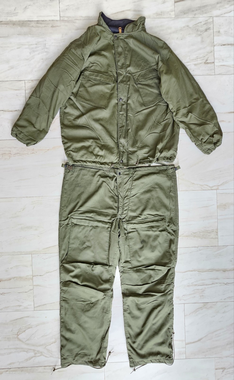 Vintage 1980 US Military Chemical Protective Suit Set Large OG-107 NBC Gibraltar