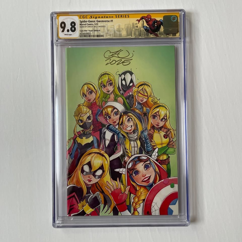 Spider-Gwen: Gwenverse #1 Signed Zullo Virgin Variant CGC 9.8 SS