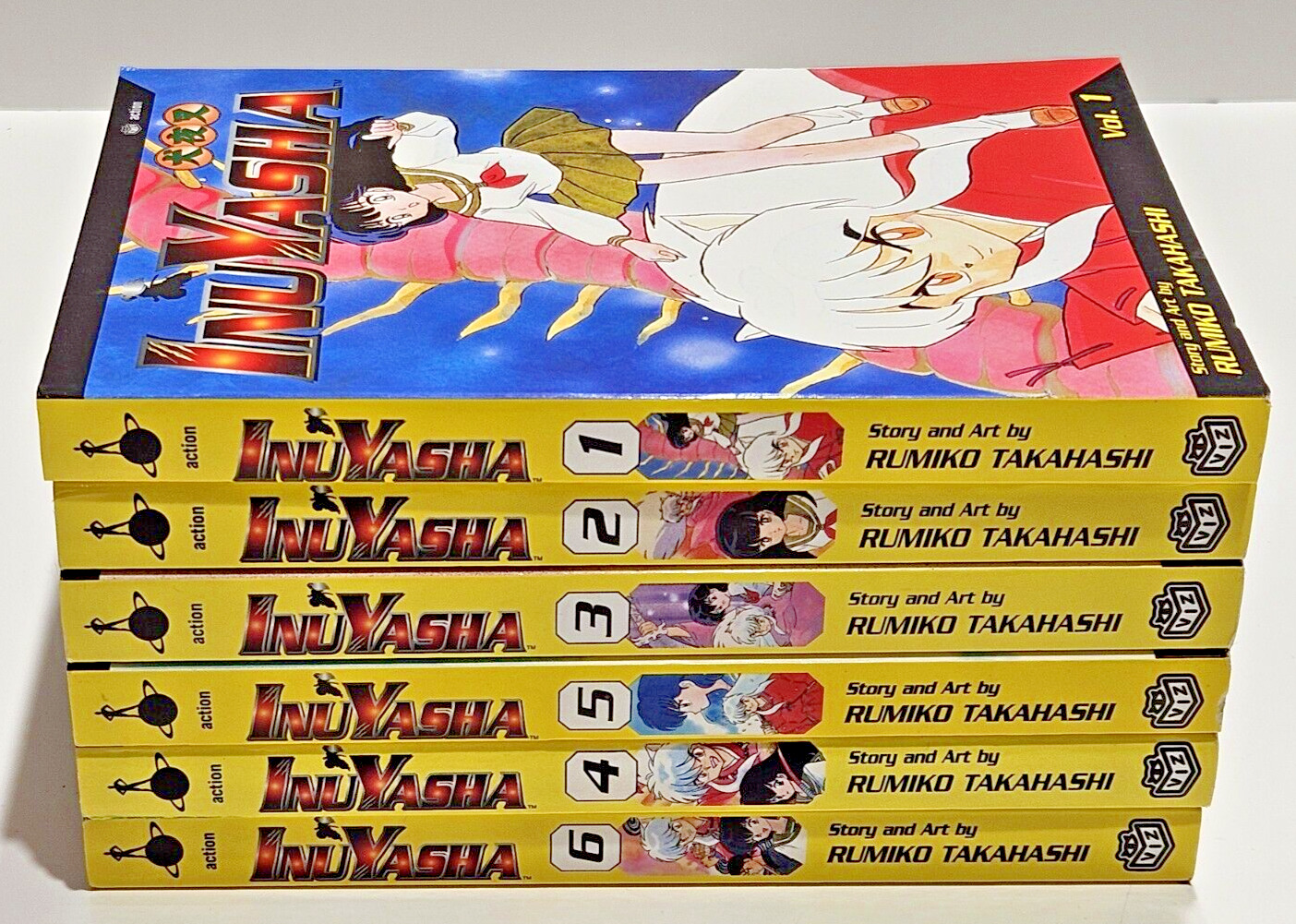 Inuyasha Manga - Lot Vol 1-6 - English Books - PB - Rumiko Takahashi