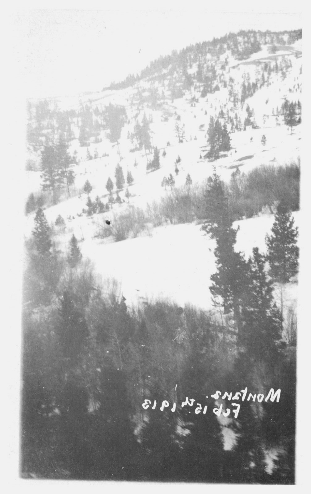 Snowy Montana Mountainside BEV Valley View Cold Desolate   -A78