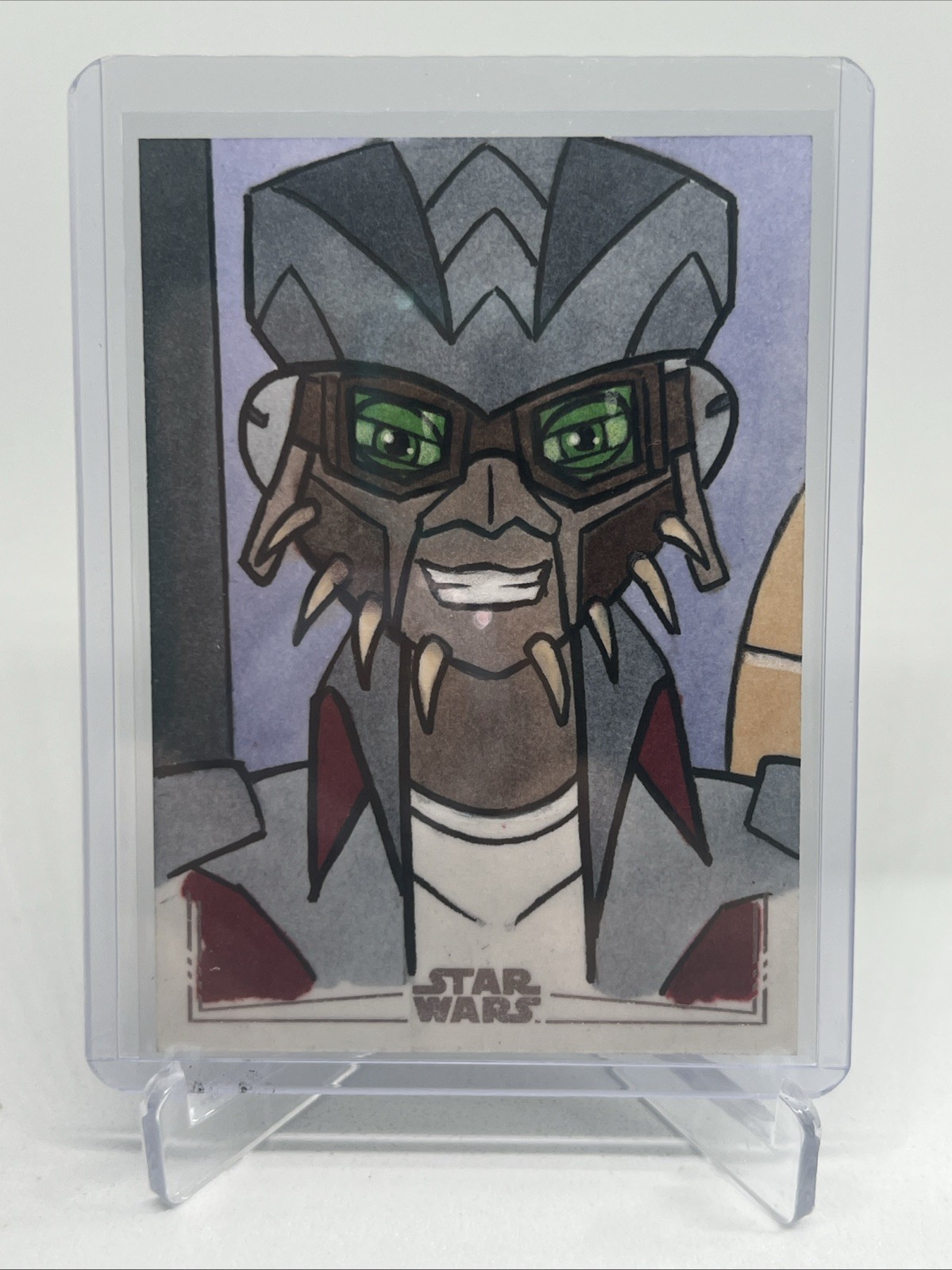 2026 Topps Chrome Star Wars Galaxy 1/1 Sketch By Ryan Finley