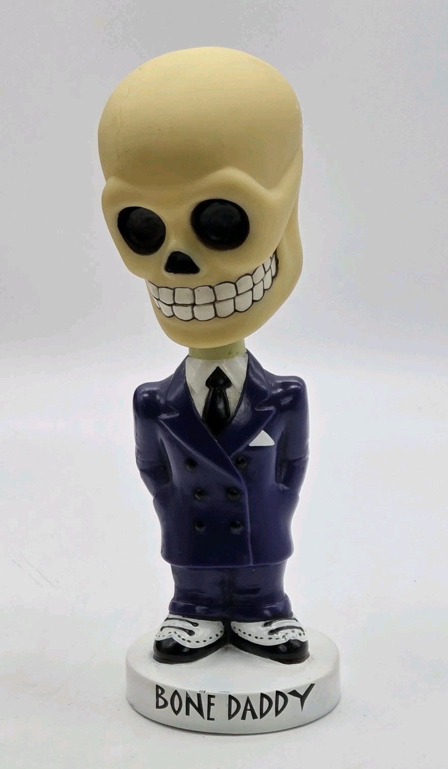 Funko BONE DADDY Bobblehead Figure Glow In Dark Purple Suit VTG 1999