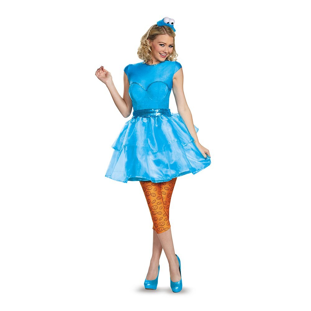 Disguise Women's Cookie Sweetheart Dress Costume, Blue, Medium 8-10 Disguise Women's Cookie Sweetheart Dress Costume, Blue, Medium 8-10