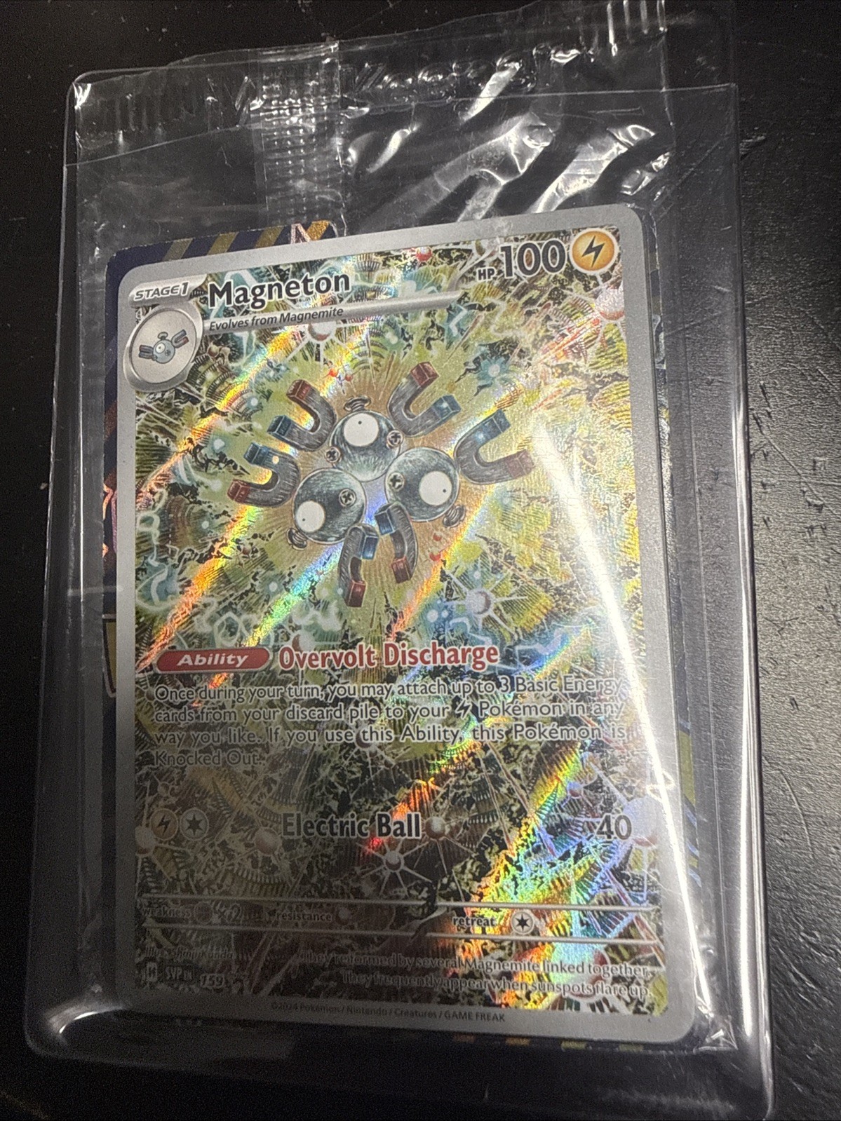 Pokémon TCG Magneton SVP 159 Sealed Scarlet & Violet Promo Holo English