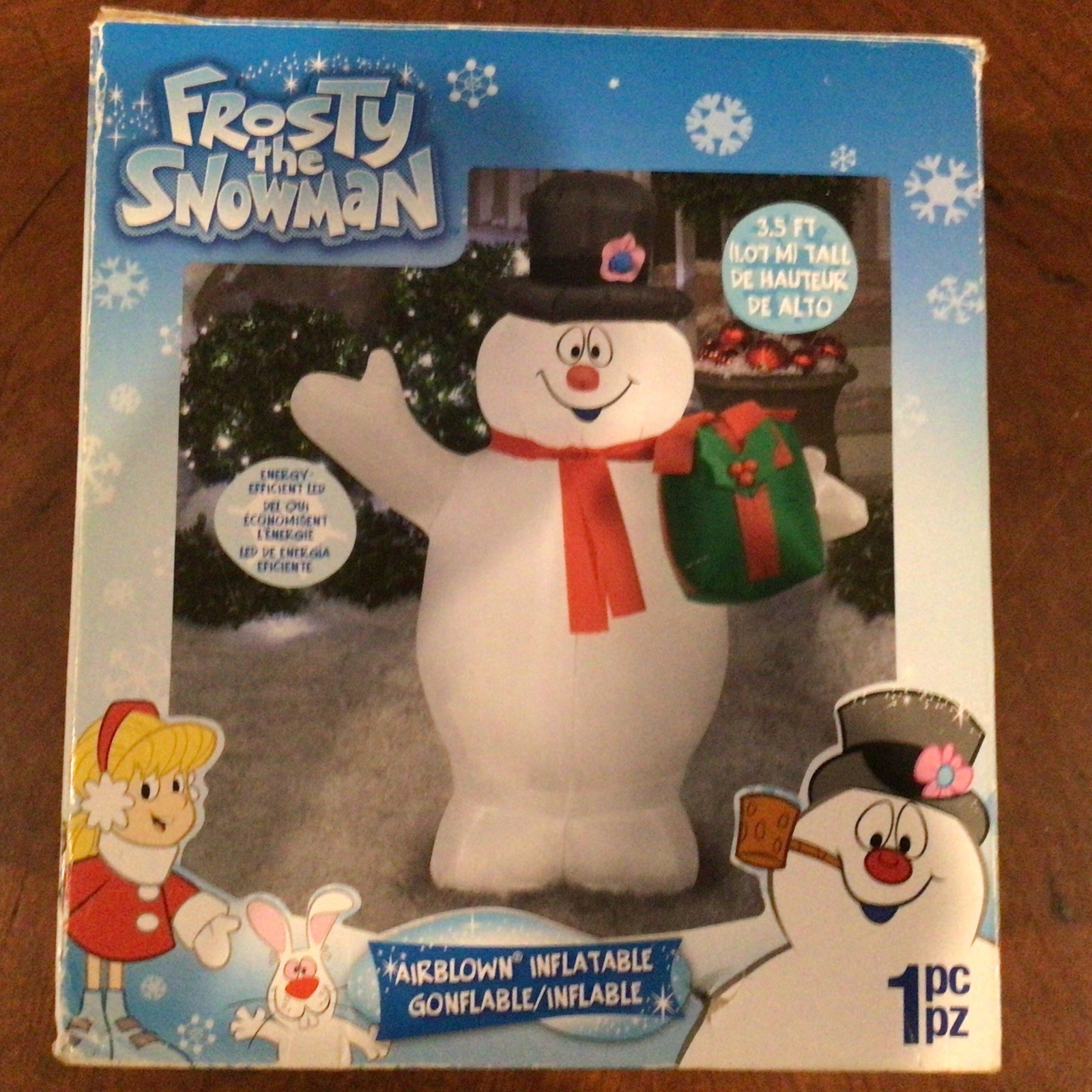 2017 Gemmy Airblown Frosty the Snowman Inflatable 3.5’ Holiday  Used Once