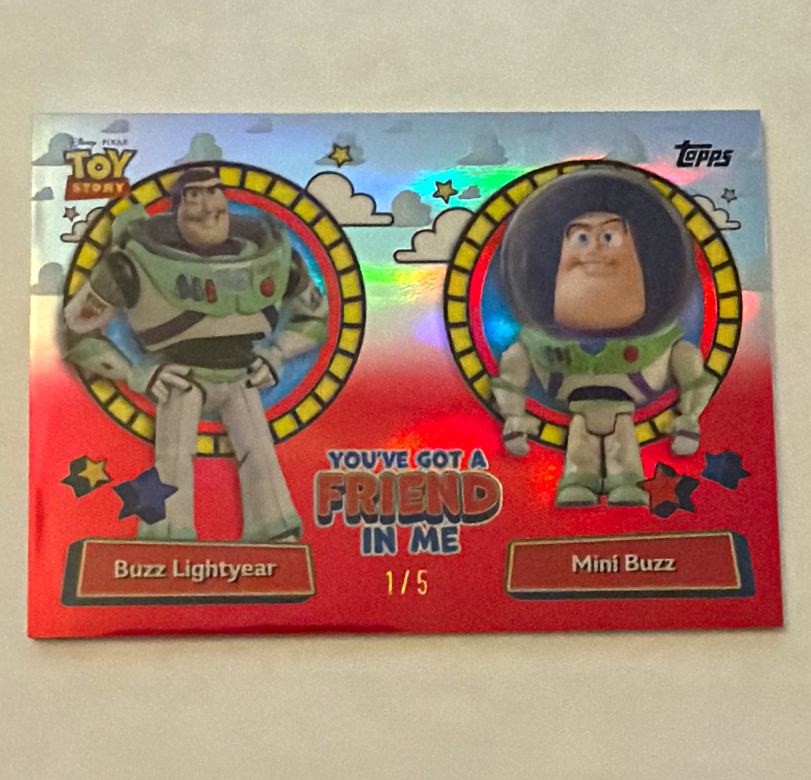 Topps 2025 Toy Story 30 Years & Beyond You've Got a Friend in Me- Red 1/5