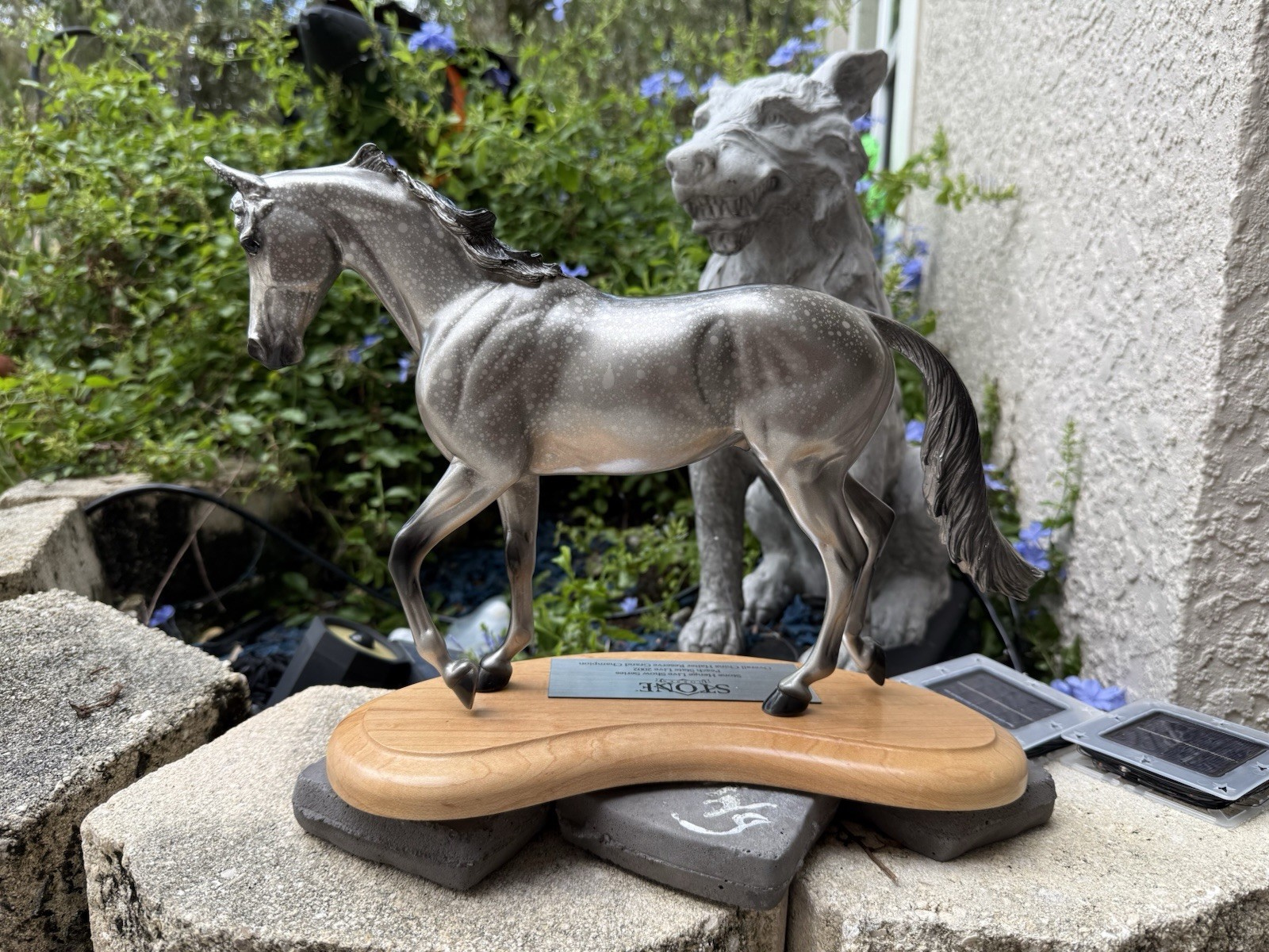 Rare Peter Stone Horse Silver Thoroughbred Trophy Live Show Prize Model Rare Peter Stone Horse Silver Thoroughbred Trophy Live Show Prize Model