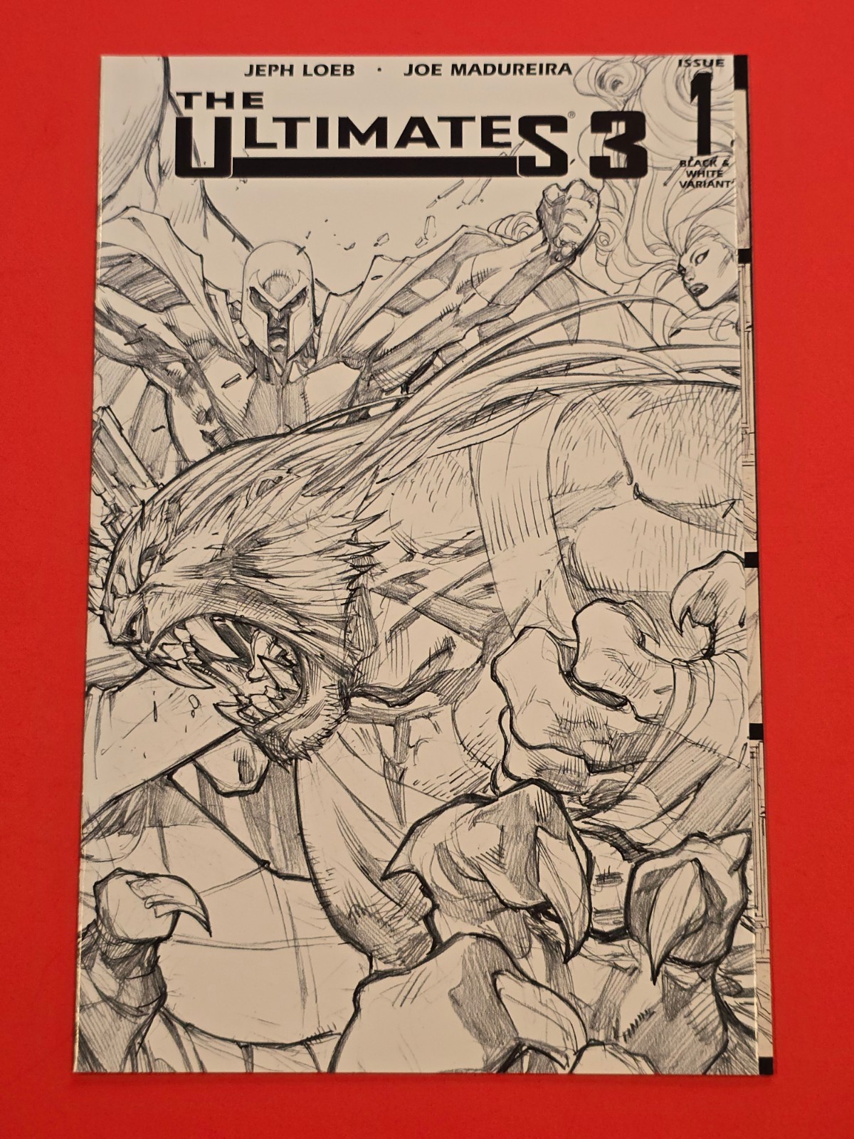 The Ultimates 3 #1 Black & White Variant Marvel Comics 2008