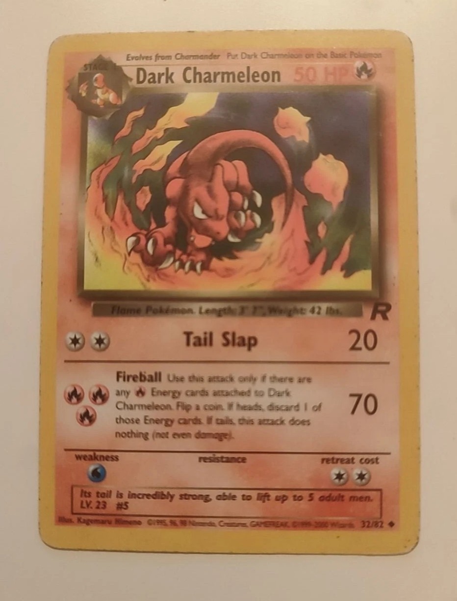 Dark Chameleon Team Rocket 32/82 LP Pokemon Card 2000