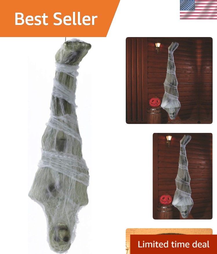 Spooky 72in Hanging Green Corpse - Ideal for Halloween Parties and Events