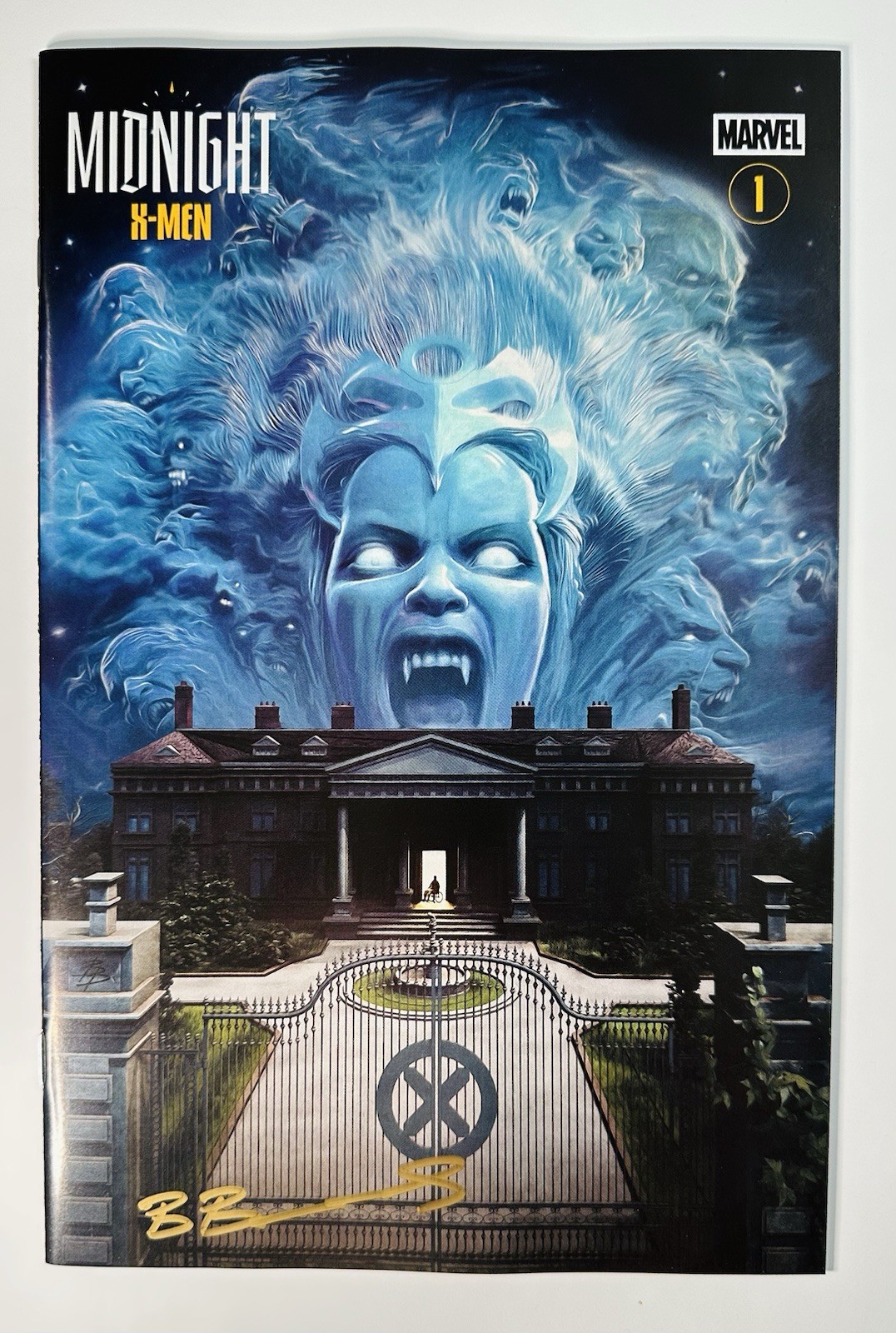 MIDNIGHT X-MEN #1 SIGNED BJORN BARENDS VARIANT COVER D W COA - MARVEL
