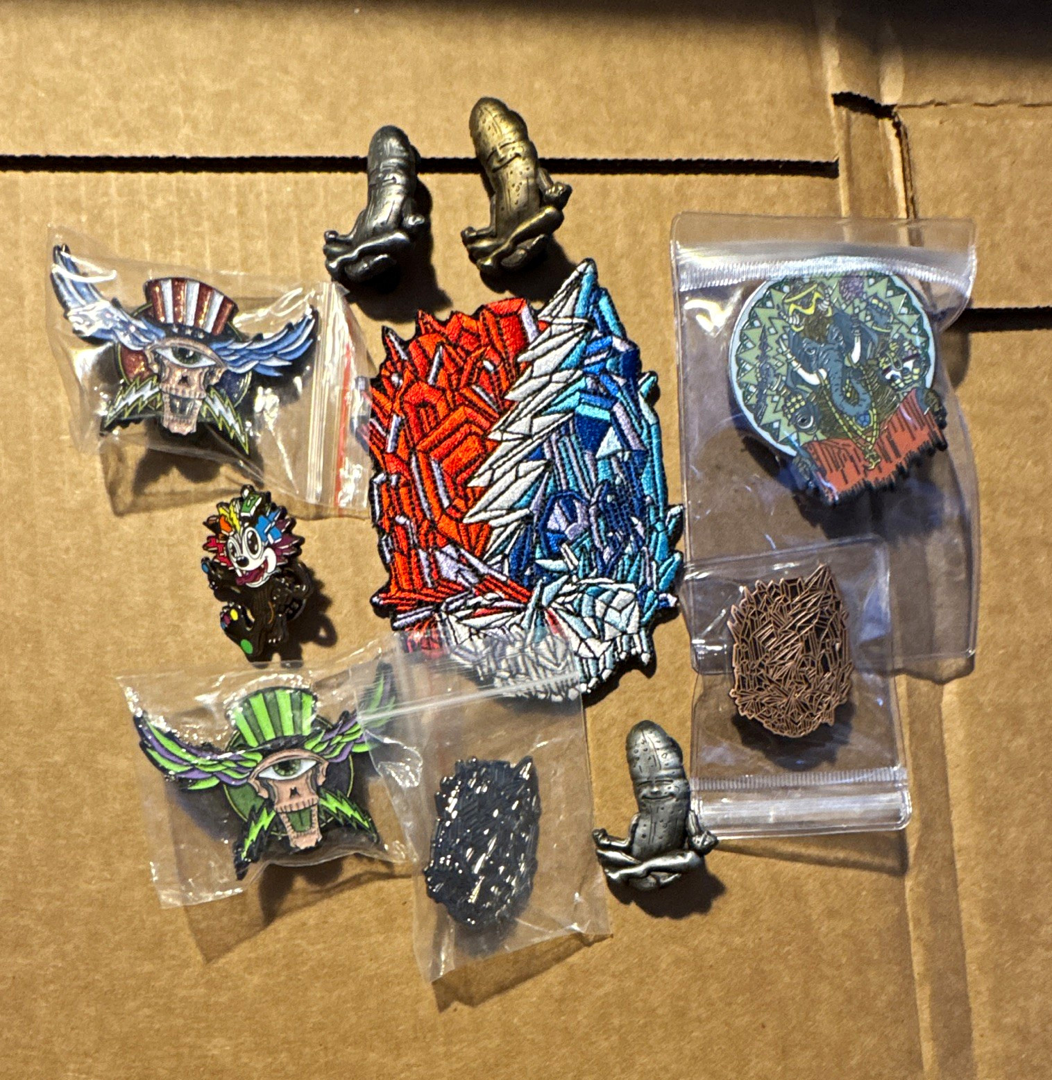Lot of Serlo Pins (9) and a Patch