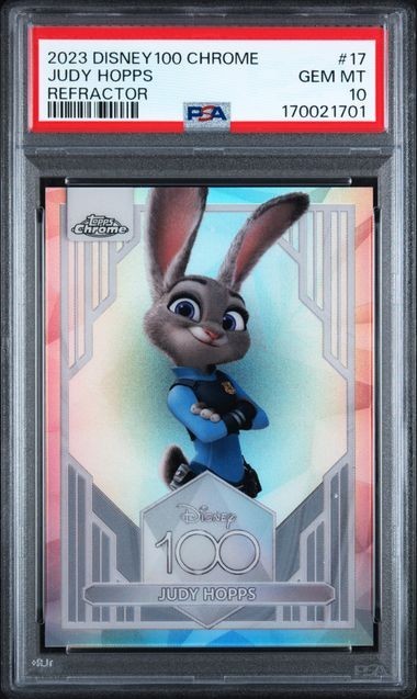 2023 Topps Chrome Disney #17 Judy Hopps Refractor PSA 10