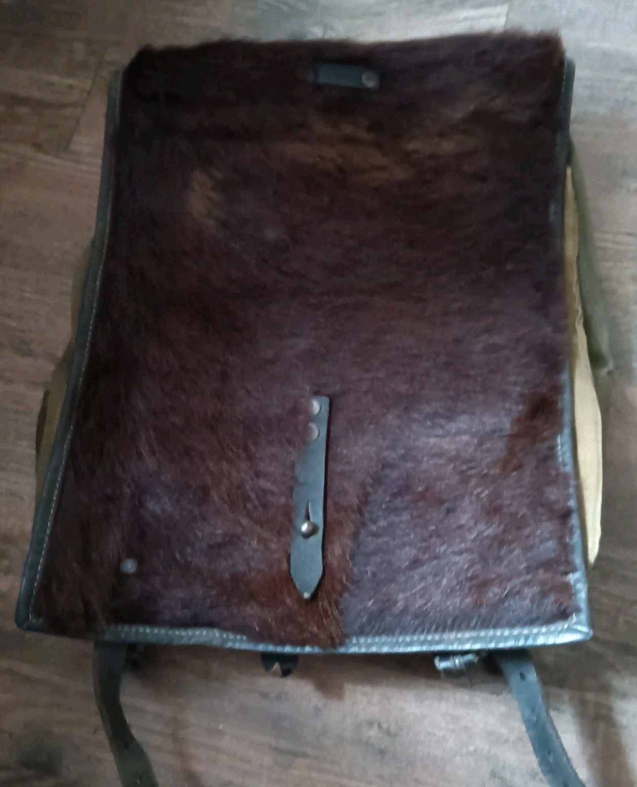 Rare Dark Fur WW2  Military Pony Backpack Tornister Rucksack 1942