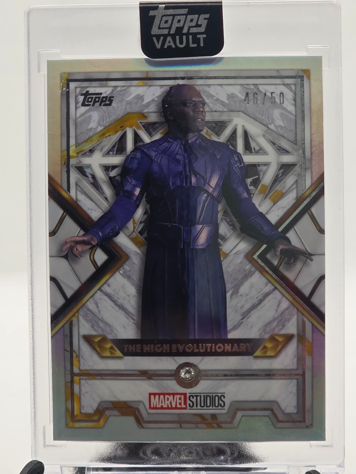 2026 Topps Marvel Vault The High Evolutionary Diamond Gold /50 Encased